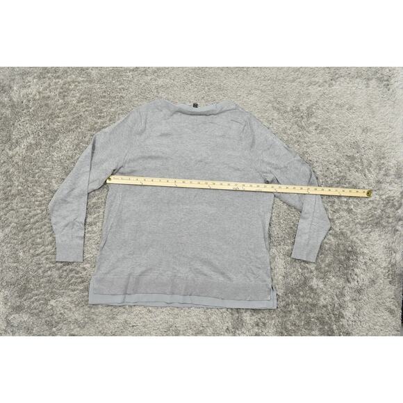 Lane Bryant Gray Pullover Sweater Plus Size 22/24 V Neck Long Sleeve Soft - Picture 4 of 8